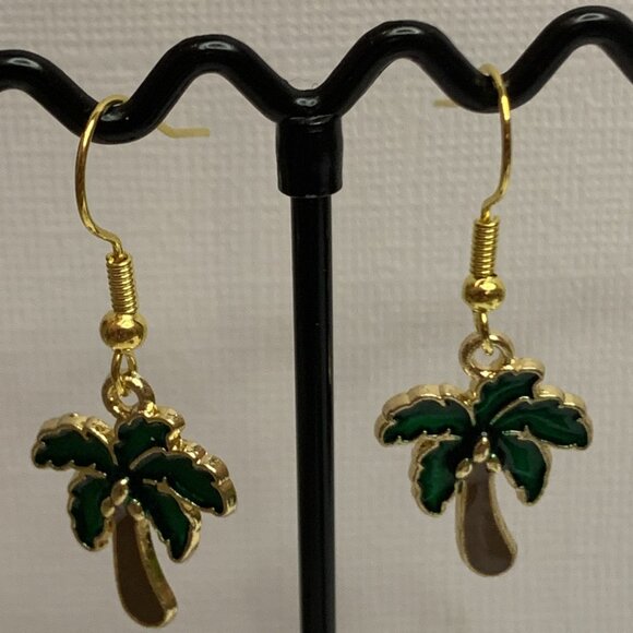 Palm Tree Earring, Tree Earring, Coconut Tree, Beach Earring, Gift Idea, Nature - Picture 7 of 8